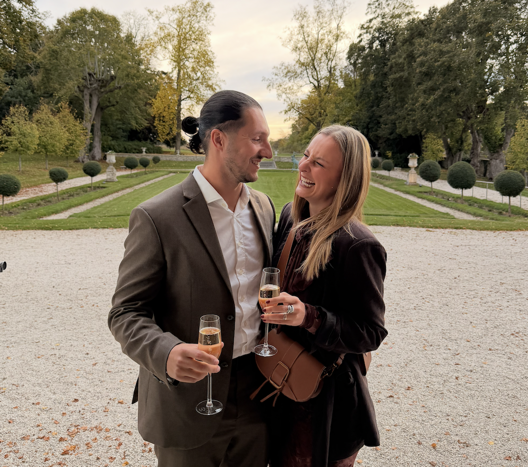 Les fondateurs d'Unisson, le jour de leur mariage